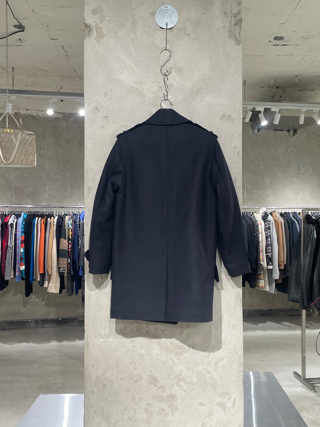 이자벨 마랑 블랙 더블 브레스티드 울 피코트 상품이미지6