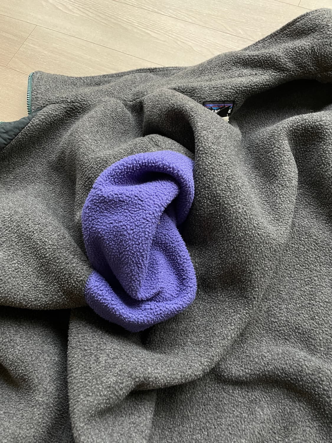 90s 파타고니아 쉘드 신칠라 봄버 자켓 눈없산 그린 rare 상품이미지9