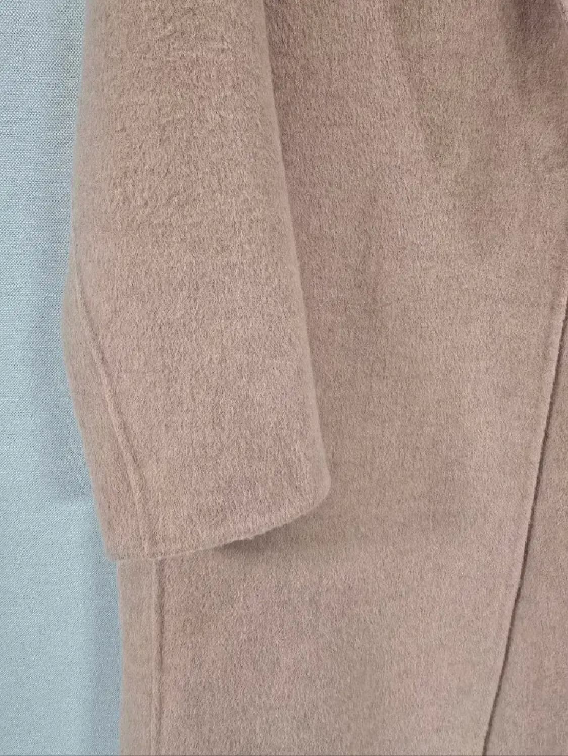 한섬 오즈세컨 캐시미어 블랜딩 뒷반전 롱코트 상품이미지5