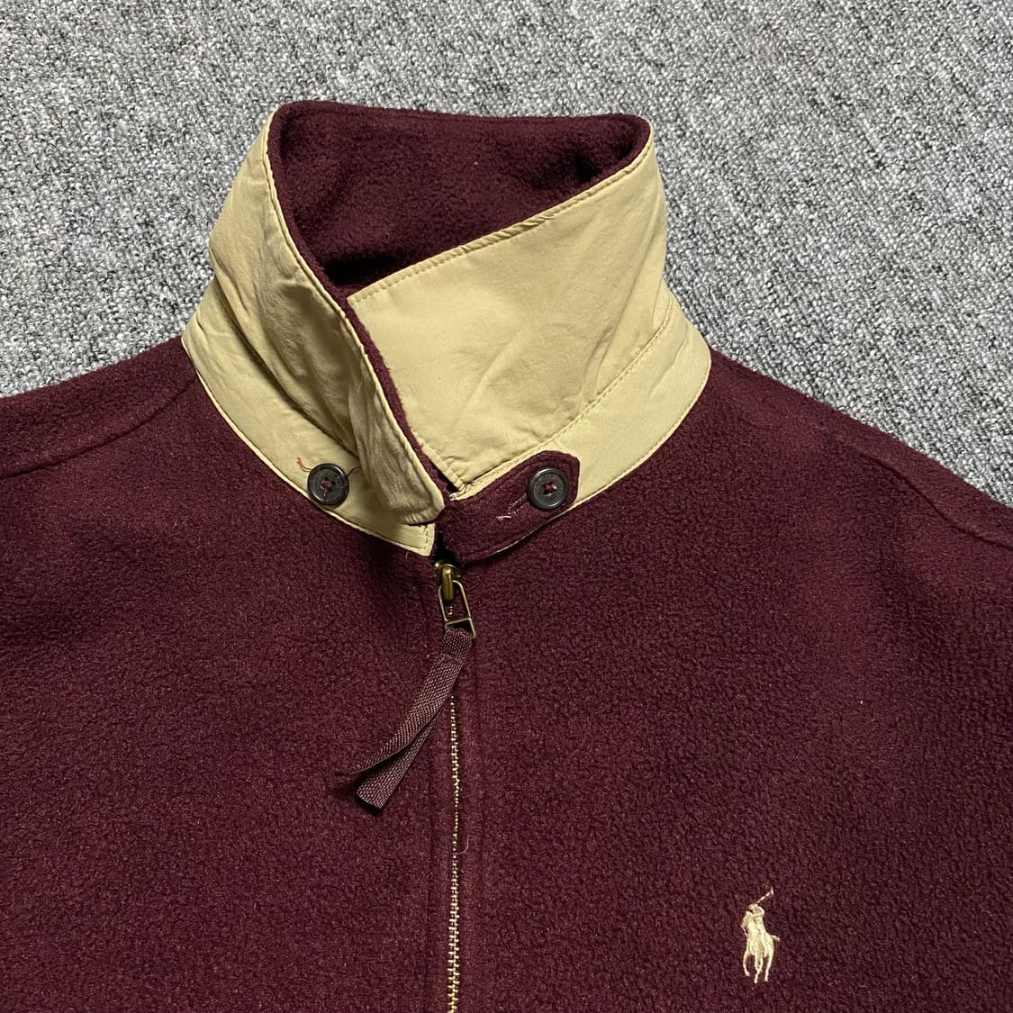 🌊Polo Polatec burgundy swingtop jacket 상품이미지5
