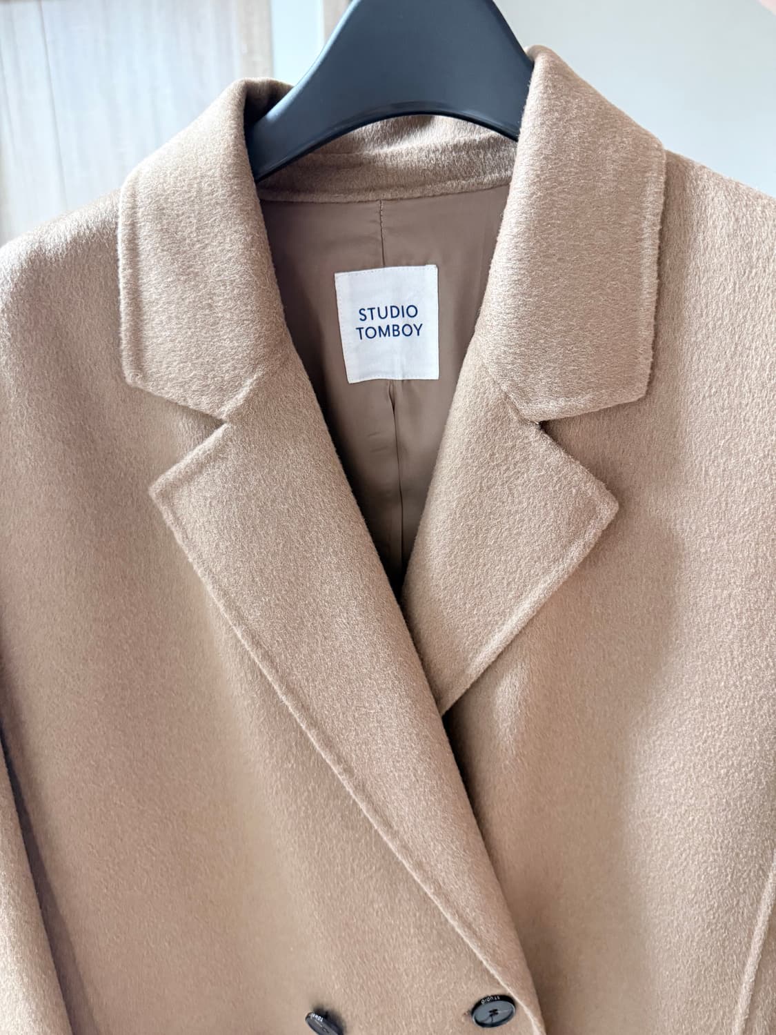 [스튜디오 톰보이] 캐시미어 코트 상품이미지3