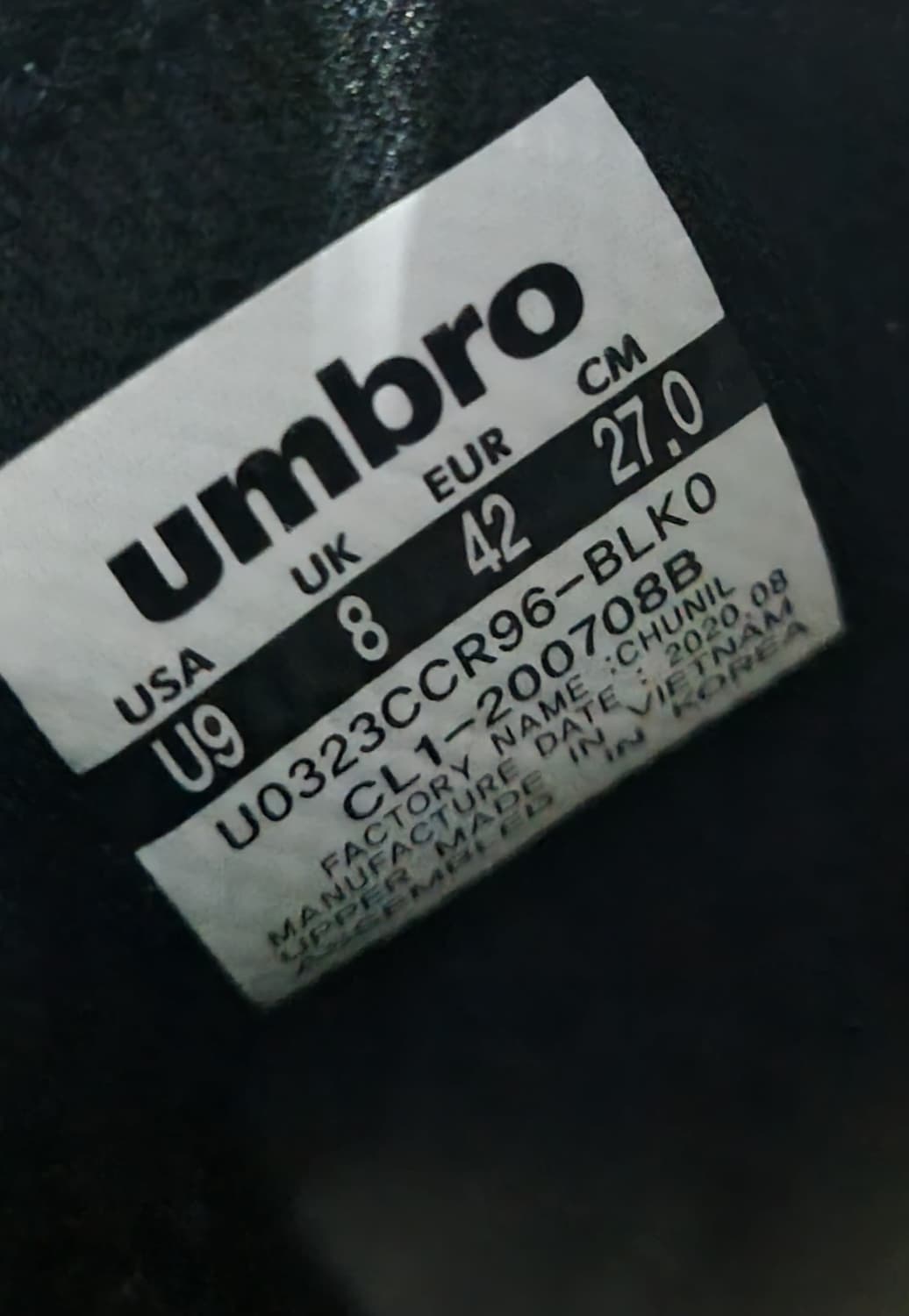 엄브로 (umbro) uk8(270) 굽높이 슈즈 남성용 신발 상품이미지5