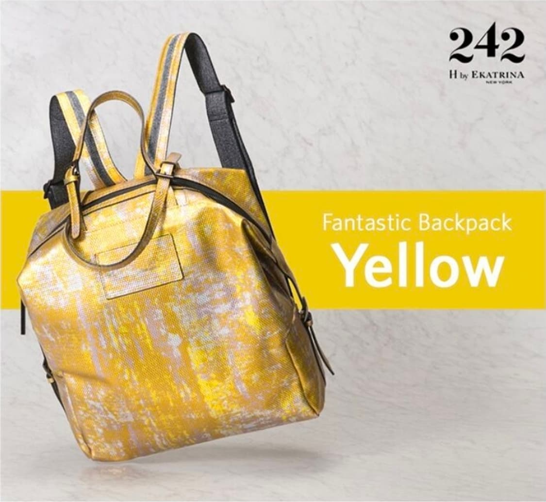 242 여성백팩 H by 이카트리나 판타스틱 옐로우 GD92 상품이미지9