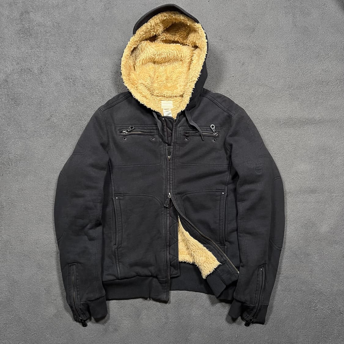 디젤 투웨이 쉐르파 안감 후드집업 상품이미지1