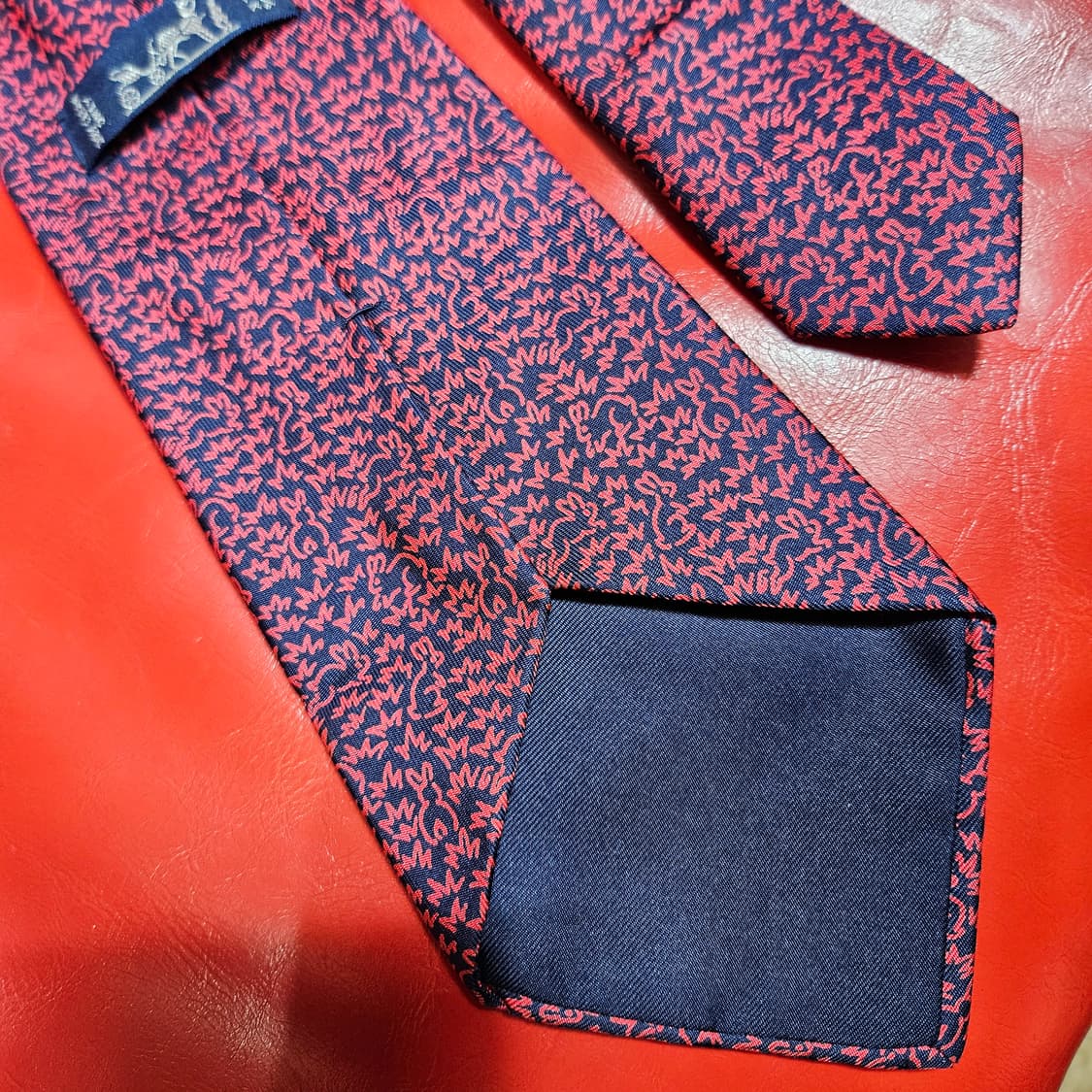 에르메스 레빗 실크 100% 타이 Free 상품이미지7