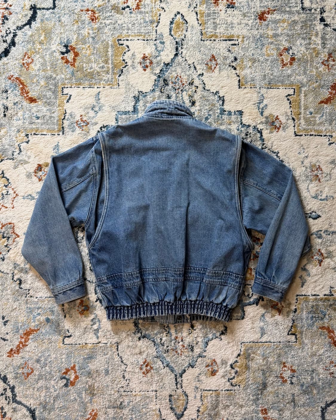 Vintage Denim Bomber Jacket 상품이미지2