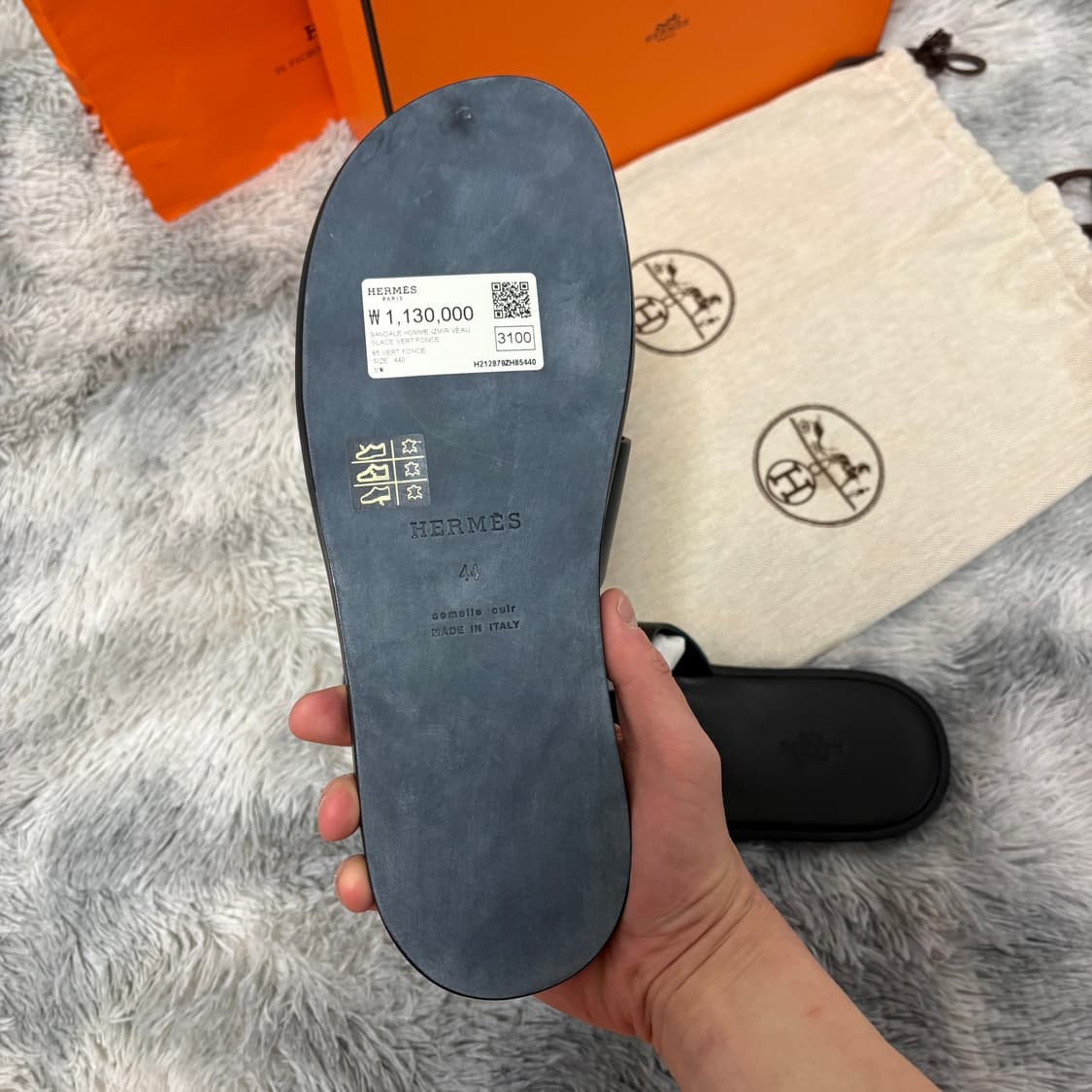 에르메스 이즈미르 44사이즈 카프스킨 &베르퐁쎄 상품이미지3