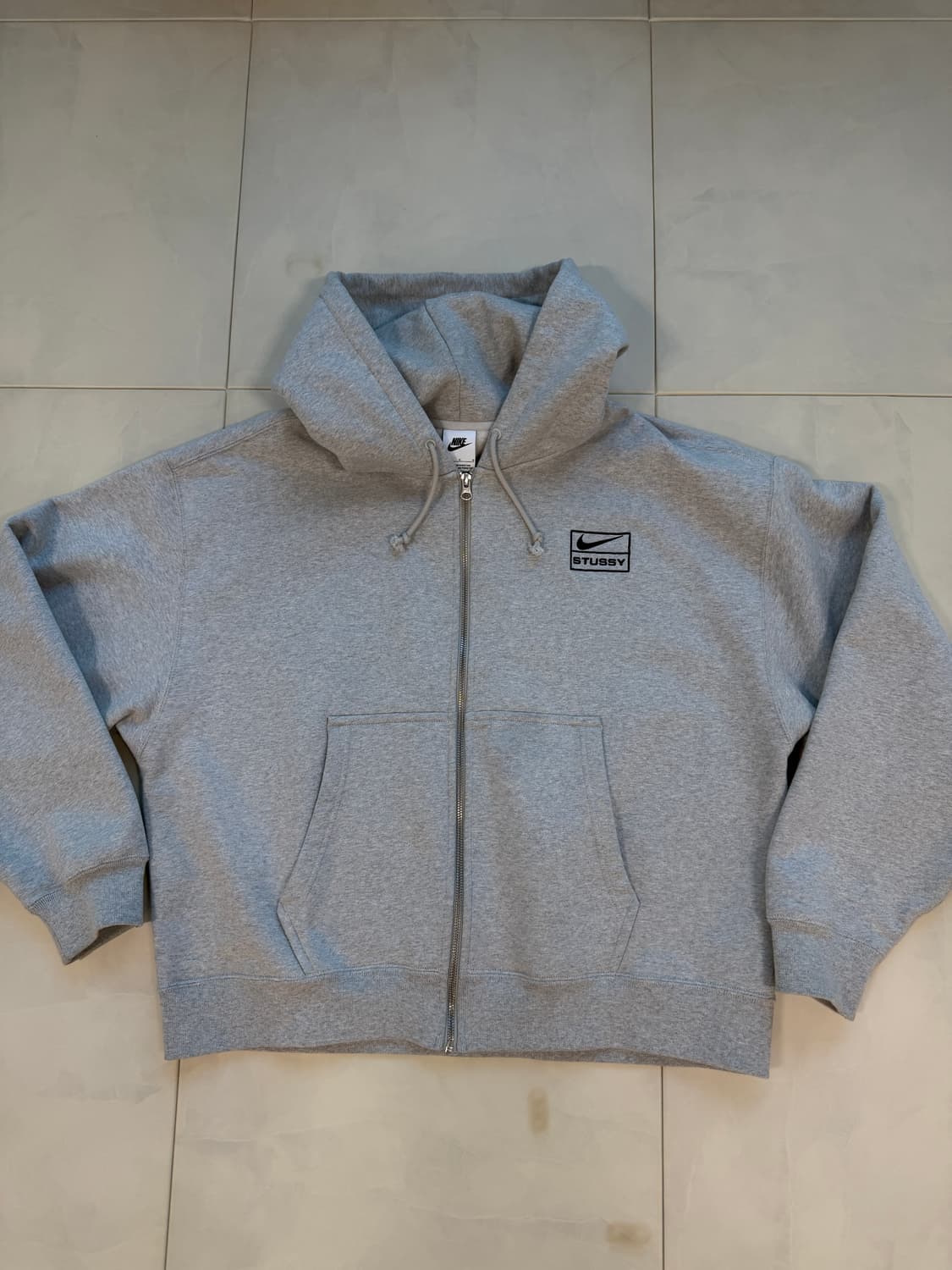 나이키x스투시 나투시 후드 집업 그레이 L(105-110) 상품이미지2