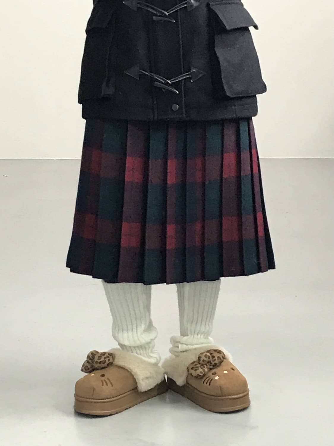 LEPORT by Tokyo Style Wool Midi Skirt 상품이미지1