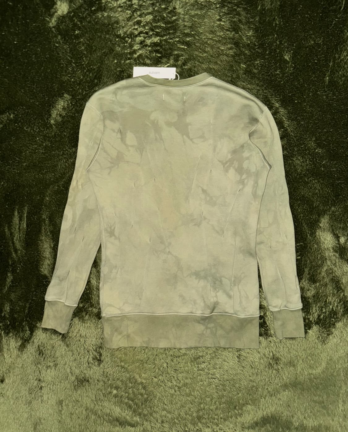 [M] SULVAM 설밤 핸드 다잉 다트 디테일 스웻셔츠 올리브 상품이미지8