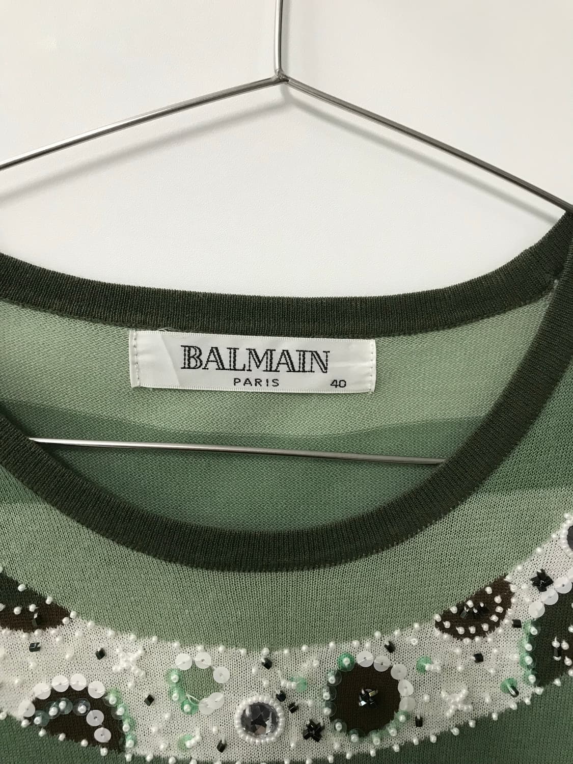 #balmain 발망 비즈 반팔 니트 상품이미지4