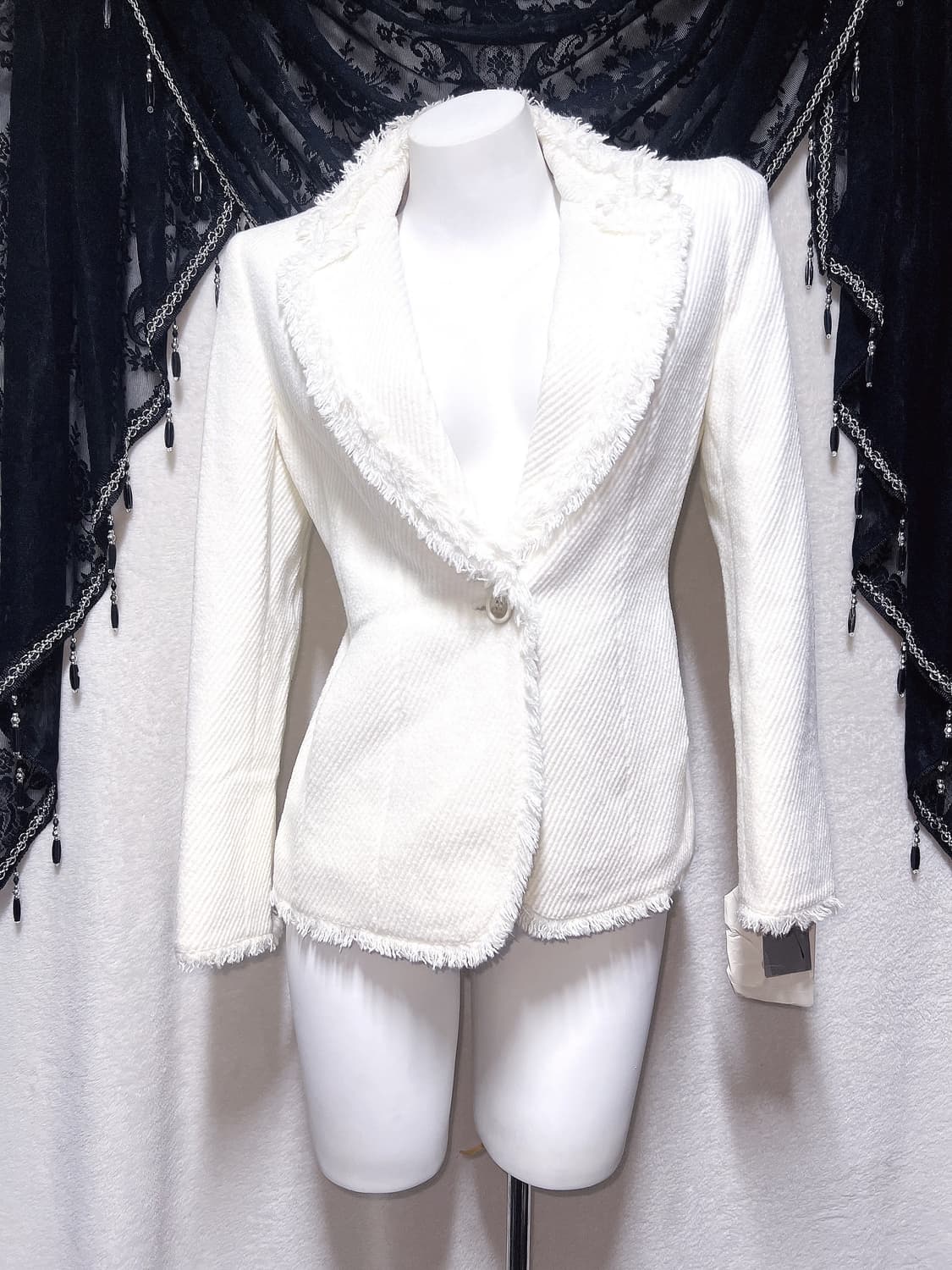 화이트 태슬 자켓 로맨틱갸루 로걀 달천깔 핀터 오네 핀터 히메 헤이세이 상품이미지7