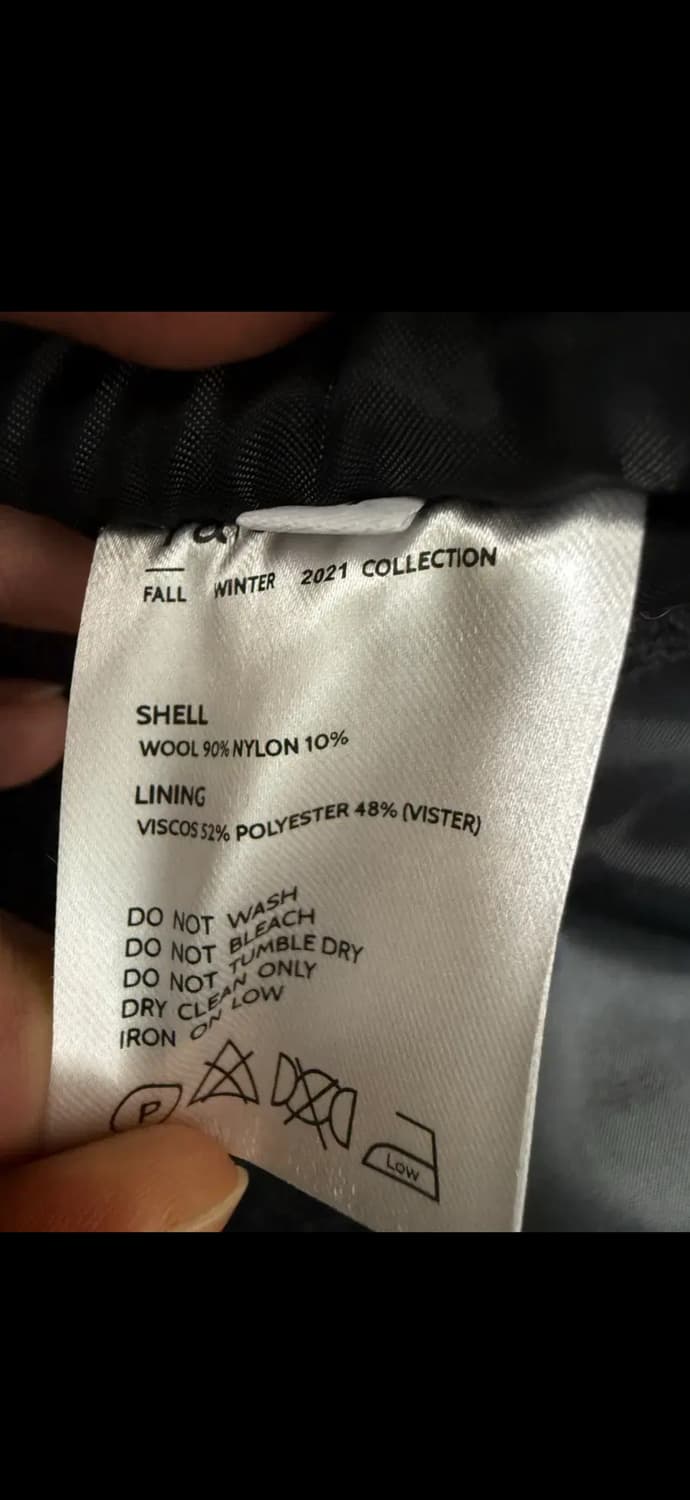 타일레 taille 21fw 더블 브레스티드 코트 차콜 1 상품이미지5