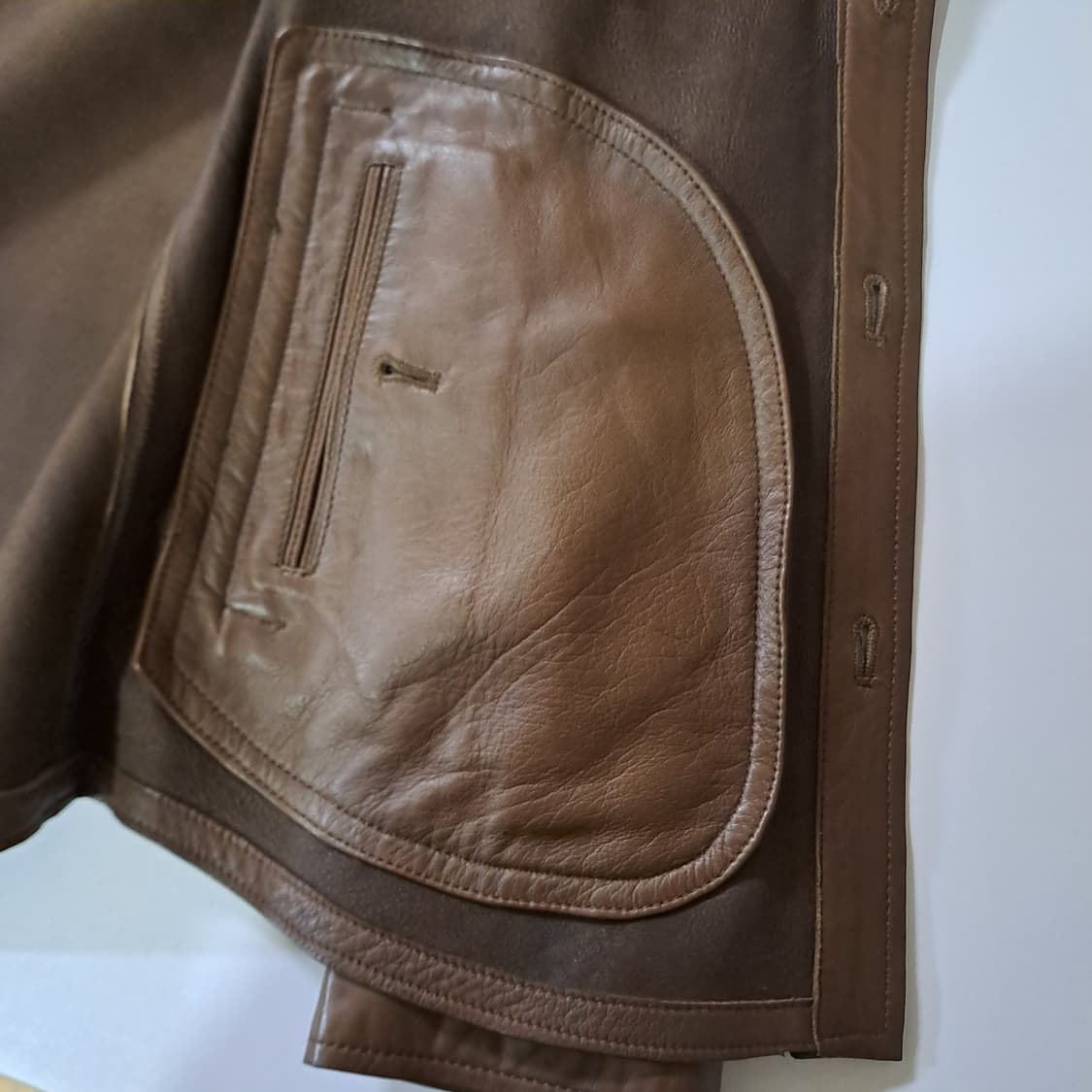 (택포) 마시모두띠 양가죽 아우터 셔츠형 자켓 95-100 B685 상품이미지8