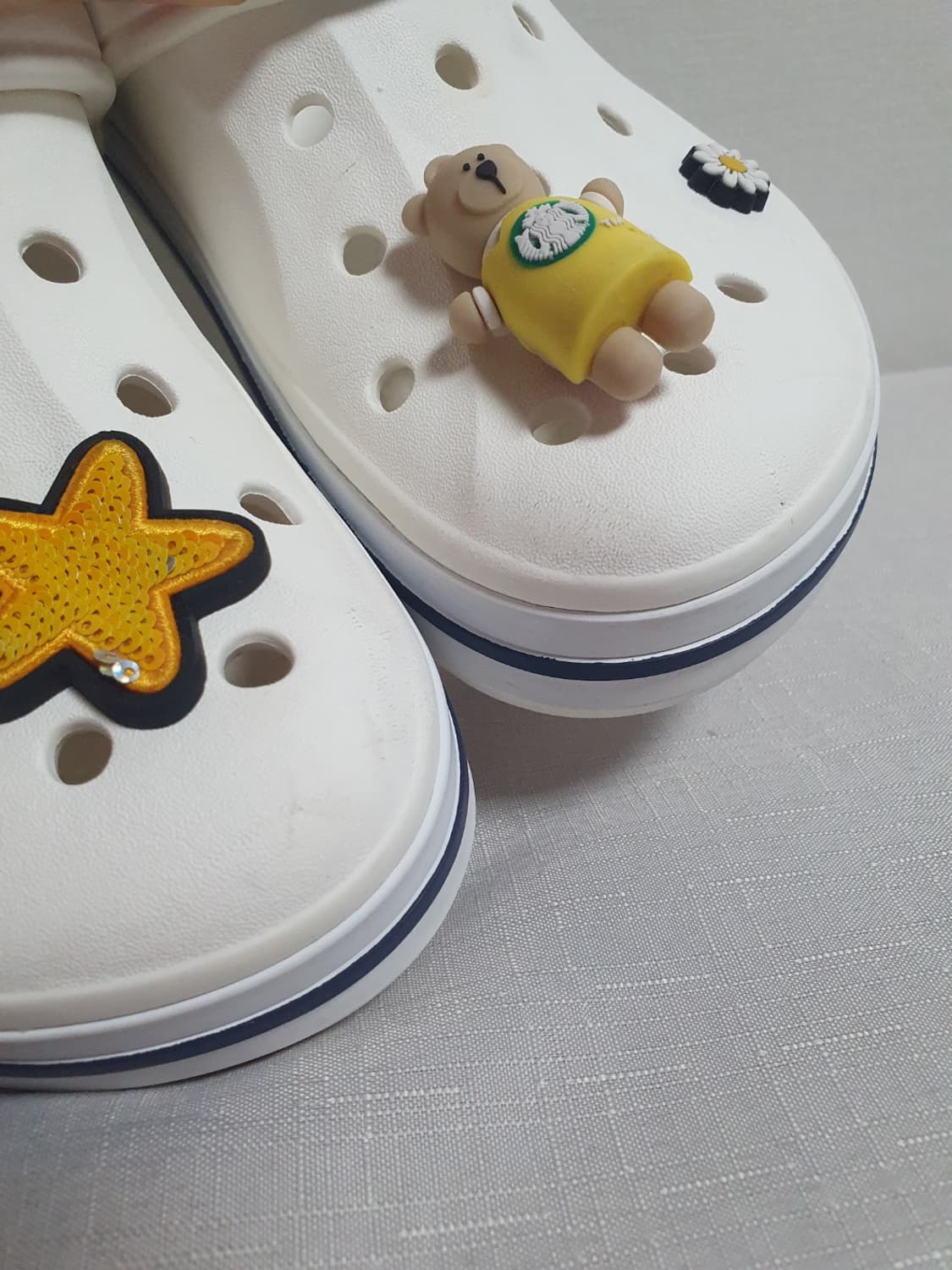 택포가 250mm 크록스 샌들 바야밴드 클로그 화이트 상품이미지8