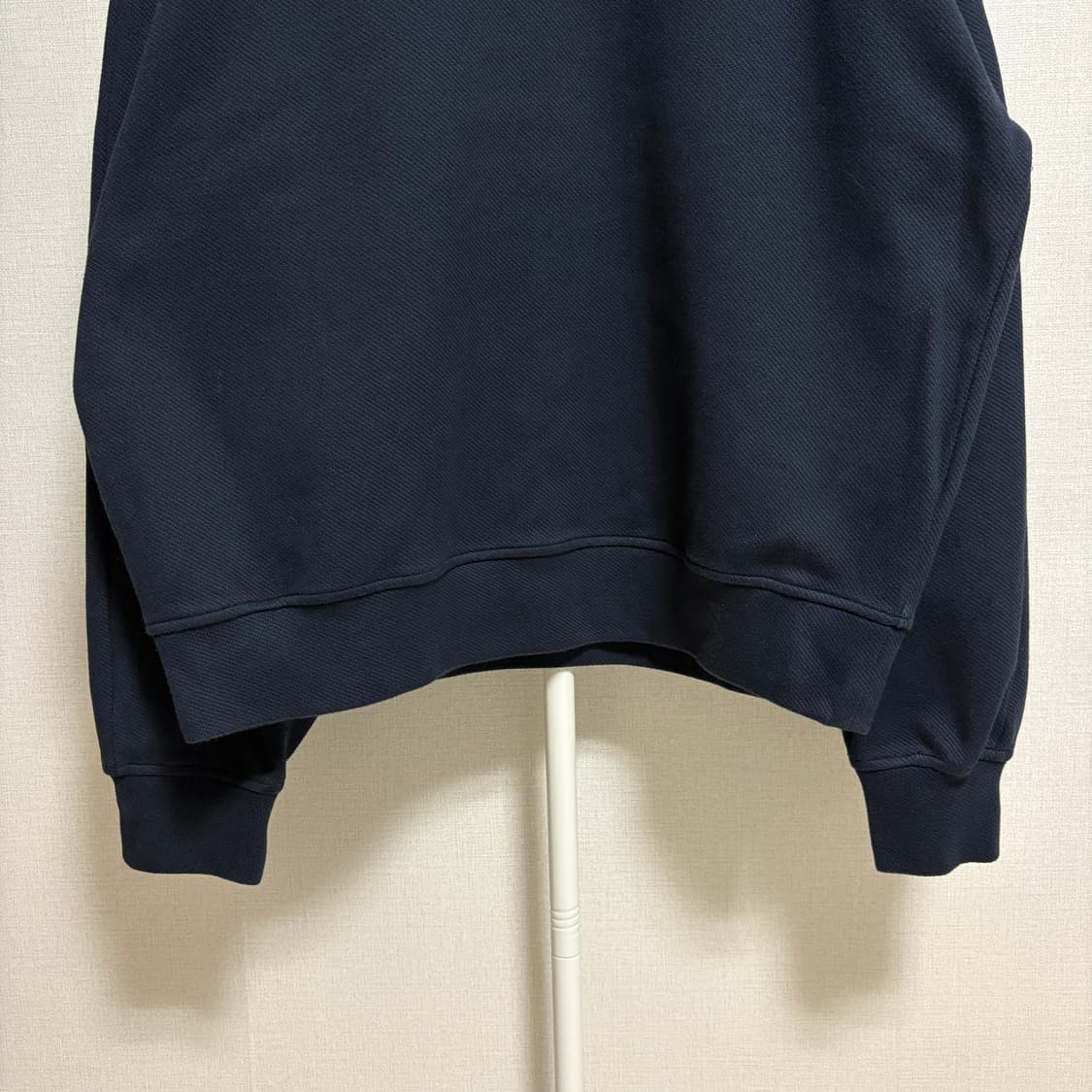 (민트급) HIS 헤지스 반집업 카라 오버핏 스웻셔츠 / 네이비, L 상품이미지3