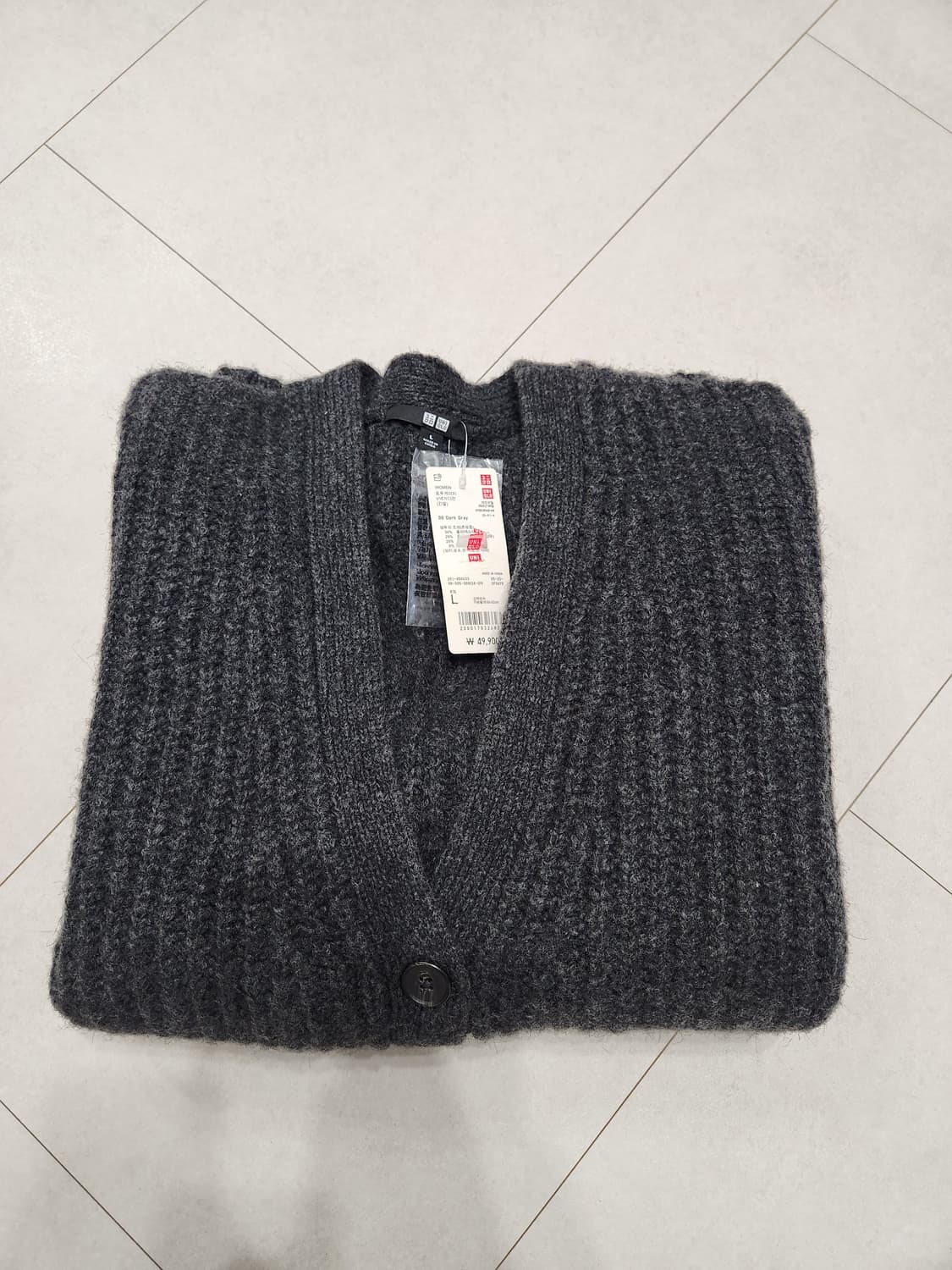 유니클로 로우게이지 브이넥 가디건 상품이미지7