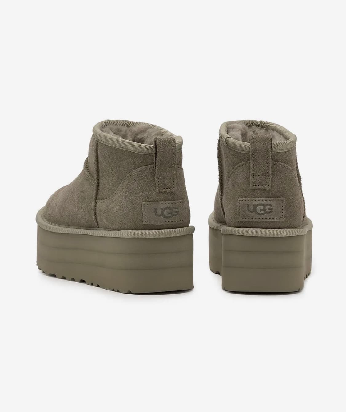 정품인증가능) 어그 클래식 울트라 미니 플랫폼 모스그린 상품이미지4