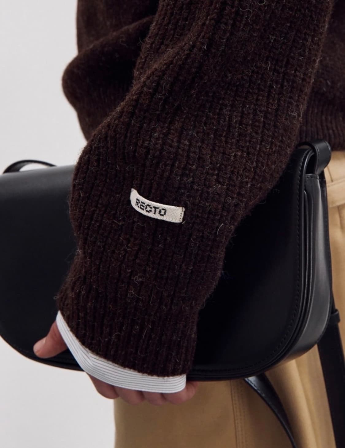 렉토 니트 브라운 스웨터 s 상품이미지4