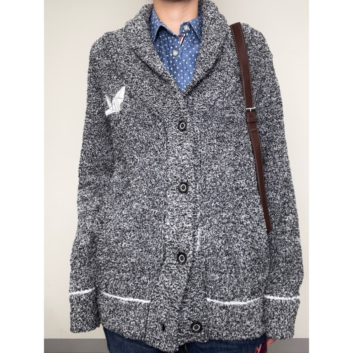 빈티지 차콜 가디건 상품이미지1