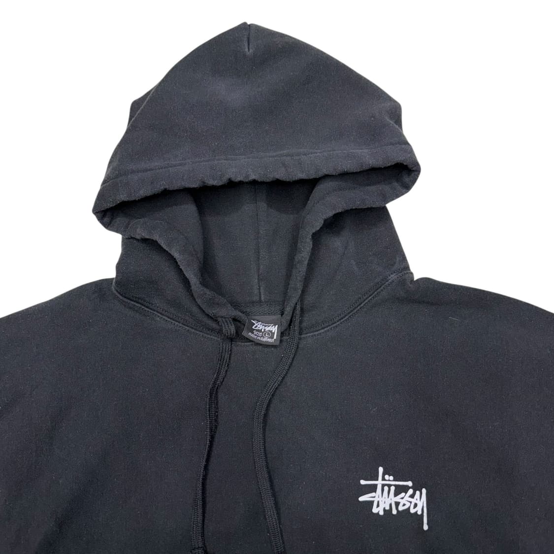 [L] 스투시 베이직 블랙 후드티 상품이미지5