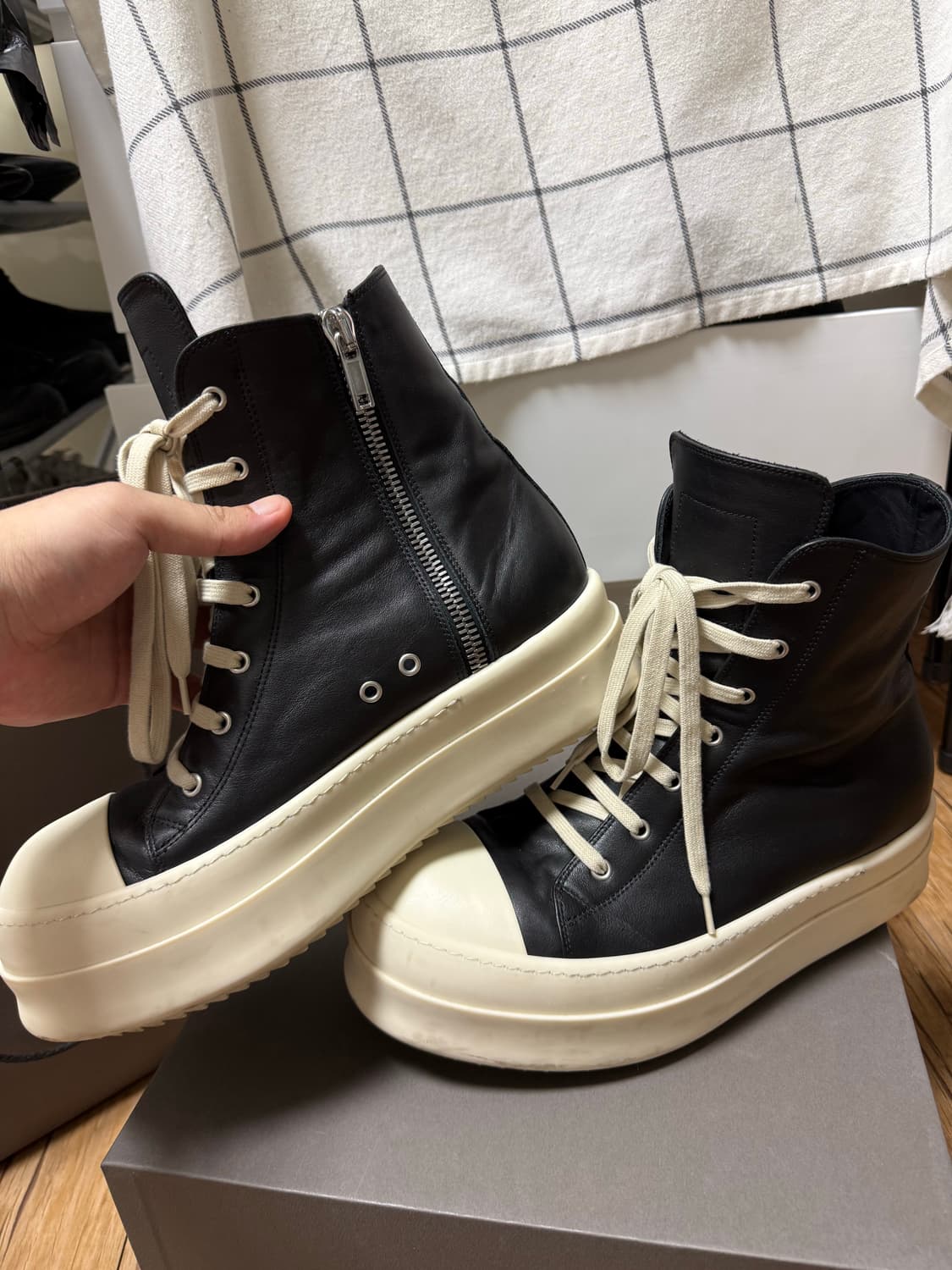 44)릭오웬스 메가범퍼 라몬즈 레더 상품이미지2