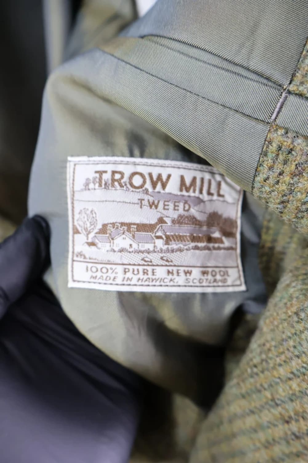 트로우 밀 스코틀랜드 트위드 울 블레이저 상품이미지6