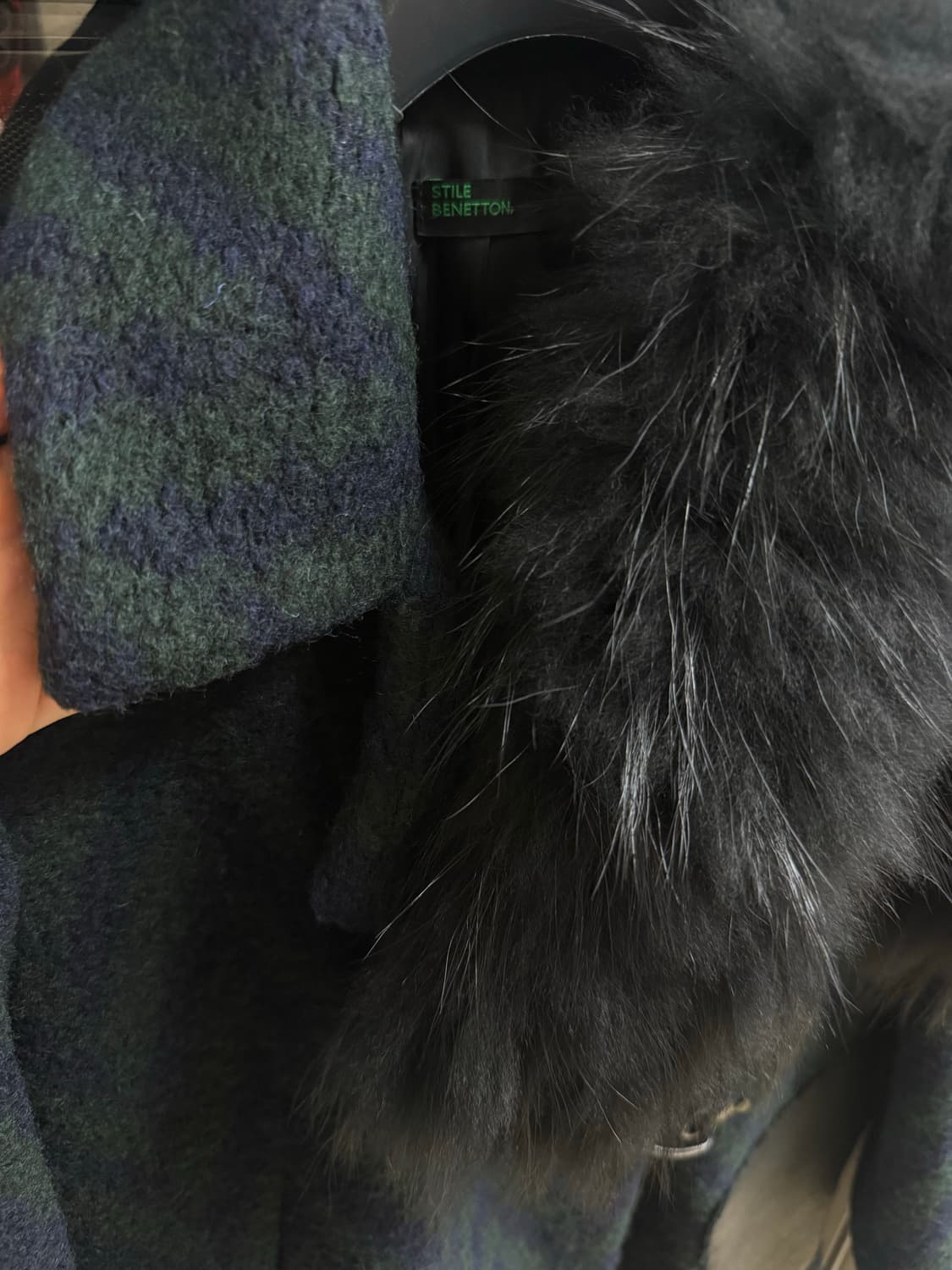 베네통 단종 희귀 울 헤링본 그린 자켓 A급 상품이미지9