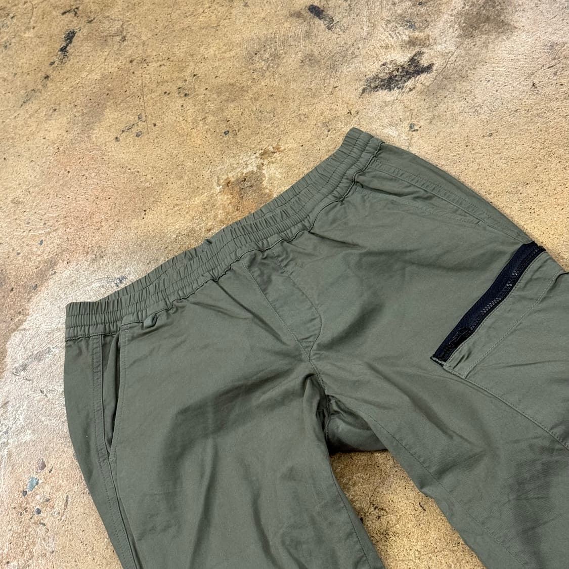 [정품] 카키색 밴딩 카고 조거팬츠 b19 상품이미지1
