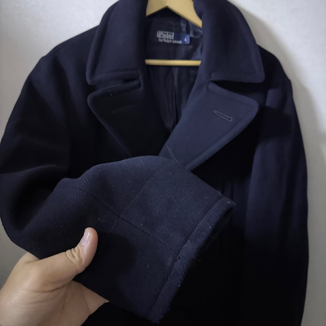 폴로 랄프로렌 해군 클레식 더블 피코트 네이비 L (남성 100) 상품이미지3