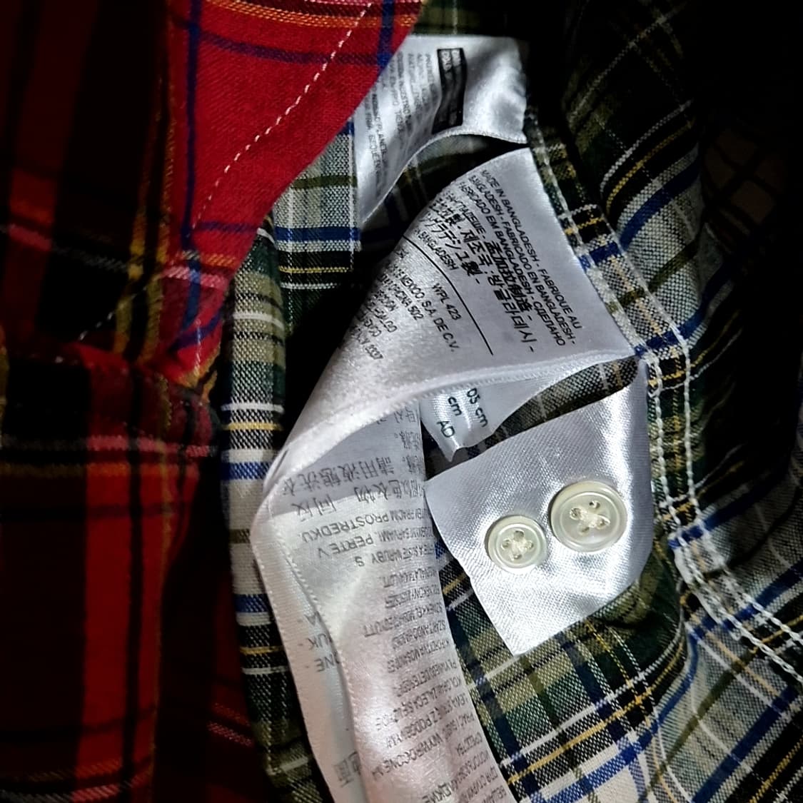 Levis 리바이스 투톤 체크 셔츠 상품이미지5