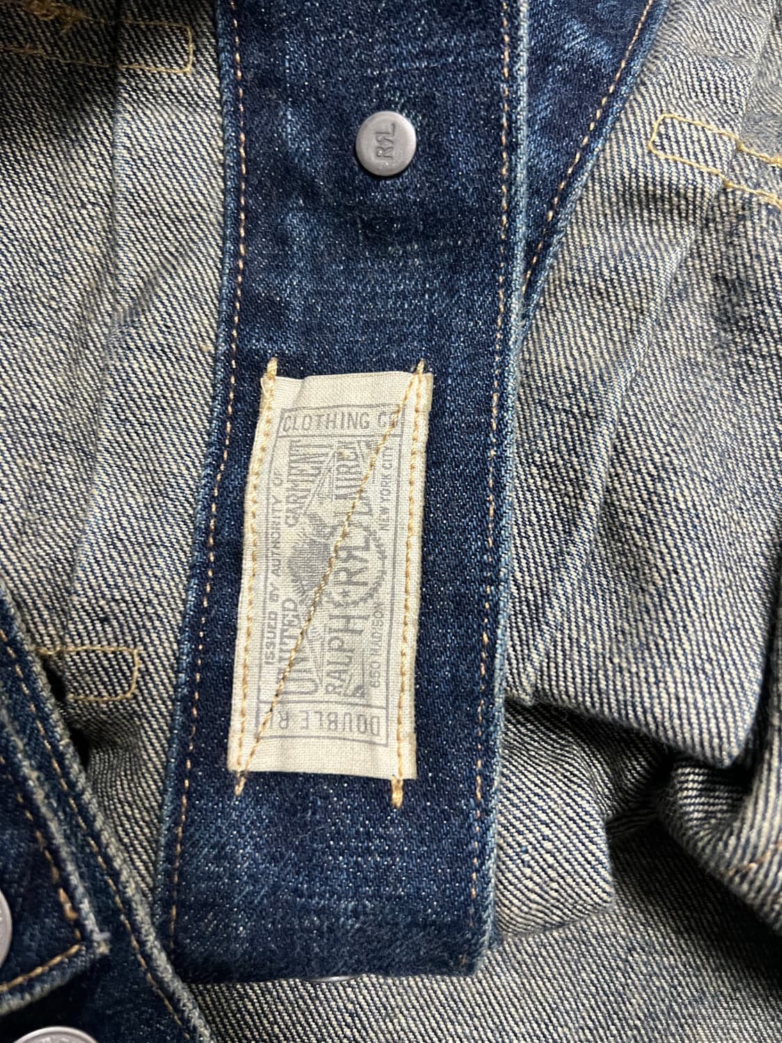 택포49) RRL 더블알엘 웨스트뷰 트러커 데님자켓 L 상품이미지4