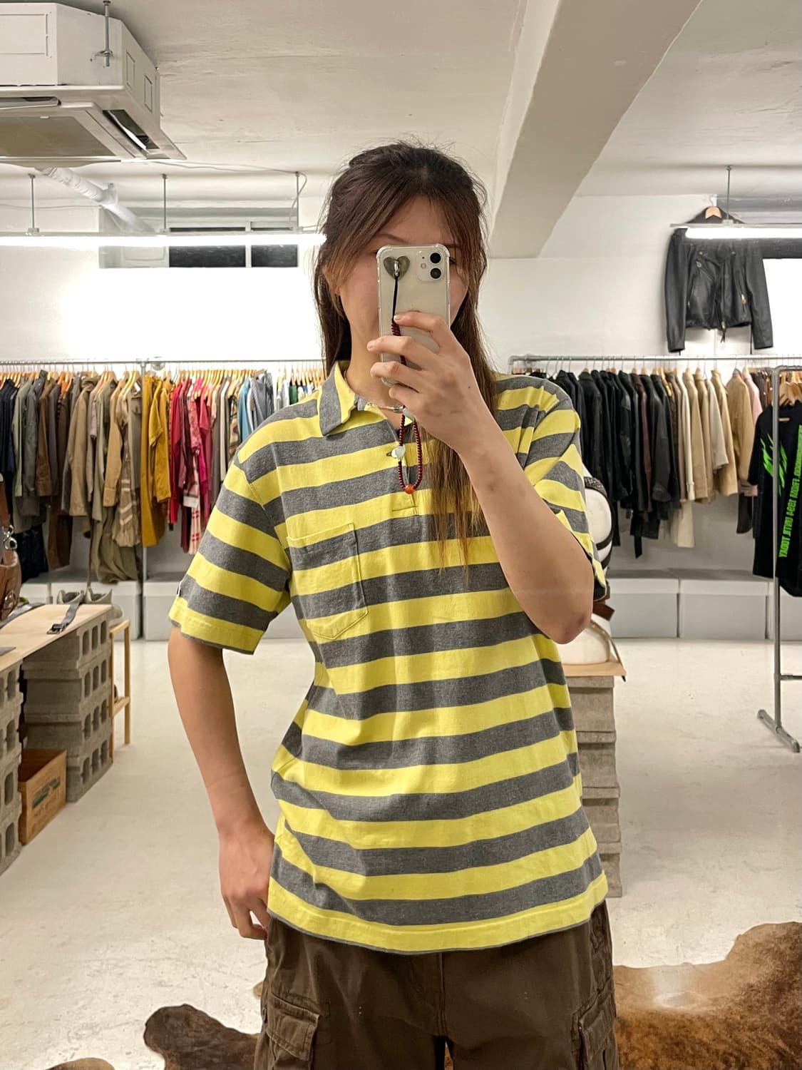 BEAMS stripe collar t-shirts 상품이미지1