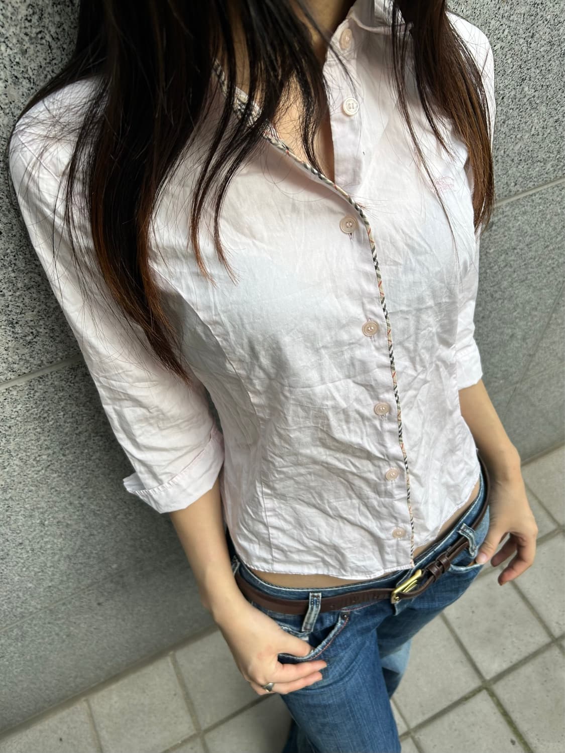 버버리 블루라벨 셔츠 7부 상품이미지2