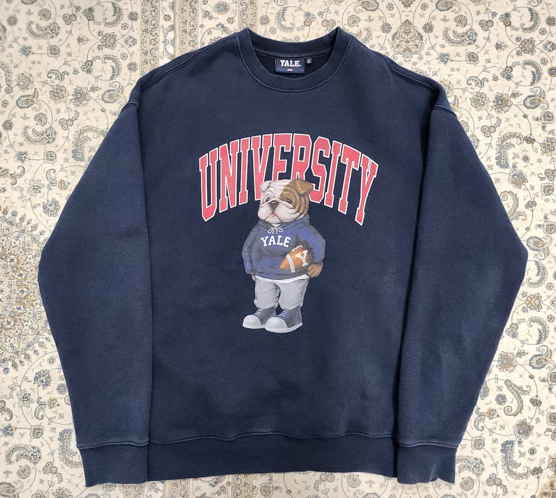 YALE 예일 불독 캐릭터 맨투맨 L 상품이미지1