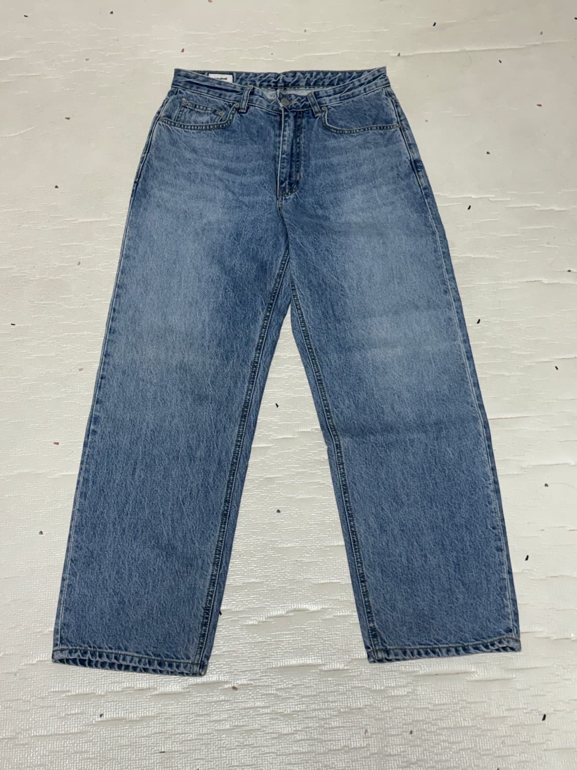 [1] 인더로우 5pk 와이드테이퍼드 데님팬츠 - 라이트블루 상품이미지2