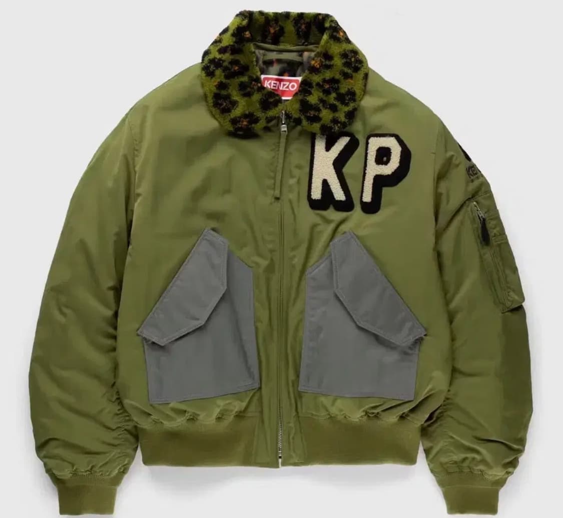 새상품) 겐조 레오파드 봄버 자켓 m (식케이, 코드 쿤스트 착용) 상품이미지1