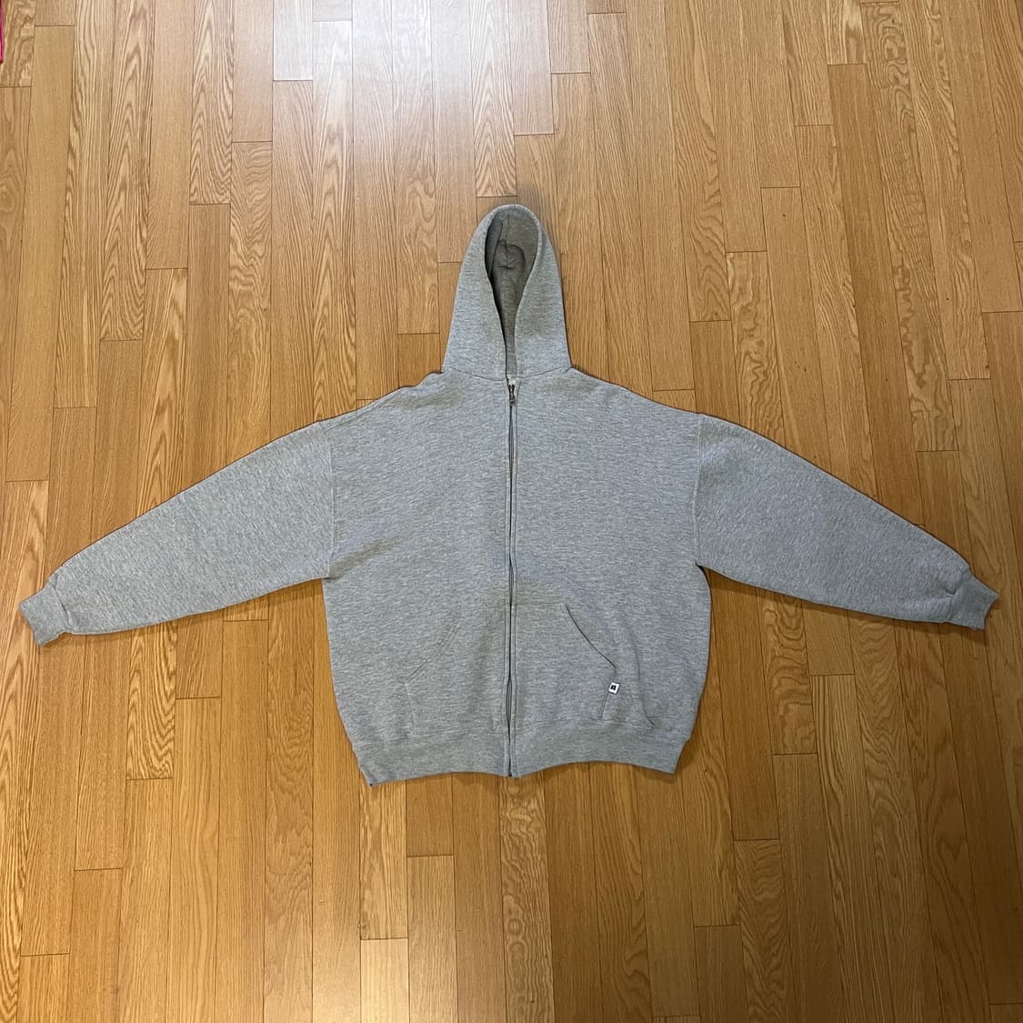 [XL] 90s 빈티지 러셀 후드집업 그레이 상품이미지2