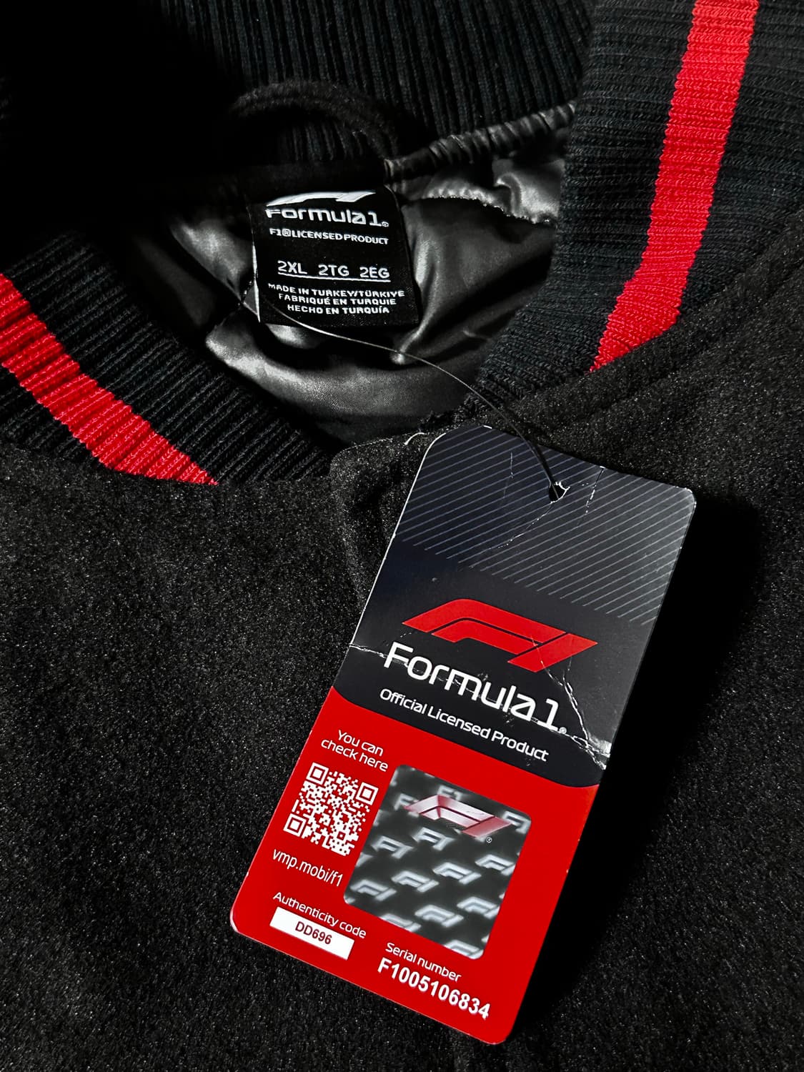 공식 F1 Formula 1  75 75주년 기념 레더 바시티자켓 상품이미지7