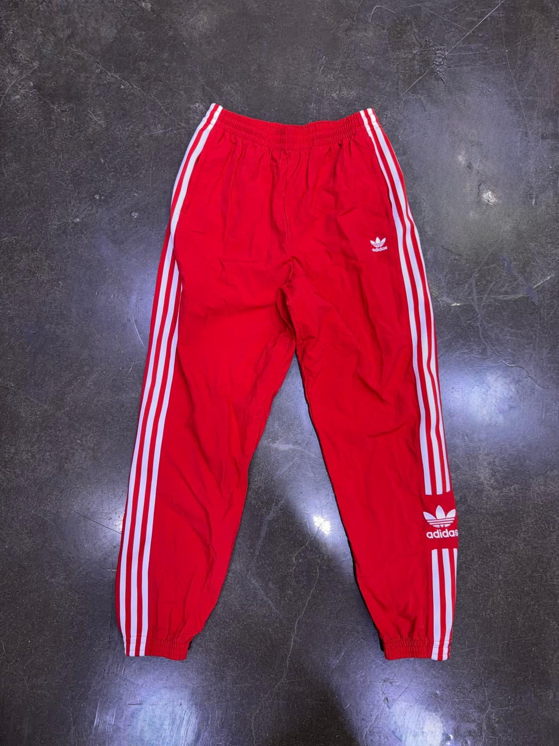 아디다스 오리지널 삼선 락업 트랙팬츠 레드 L 상품이미지2