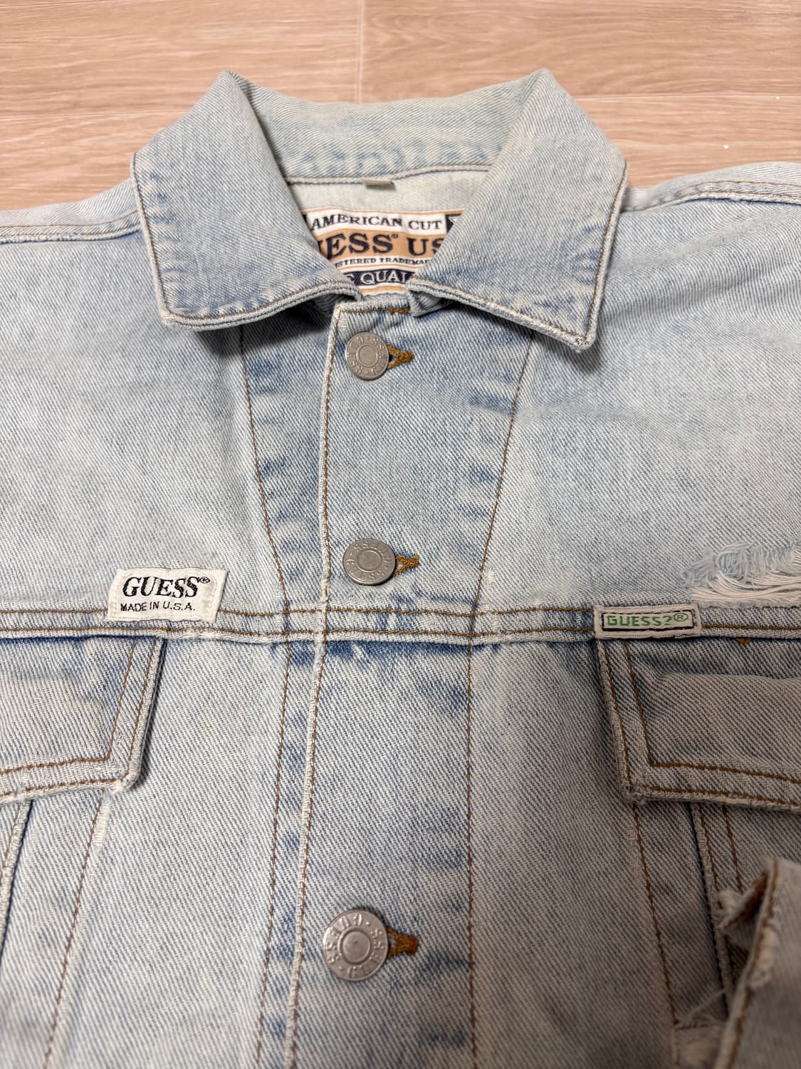 Guess 게스 연청 데님 자켓 상품이미지2