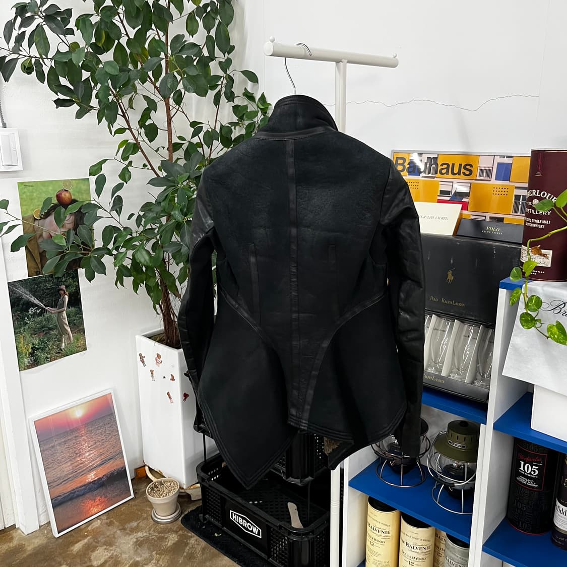 릭오웬스 우먼 시어링 무스탕 가죽자켓 38 상품이미지8