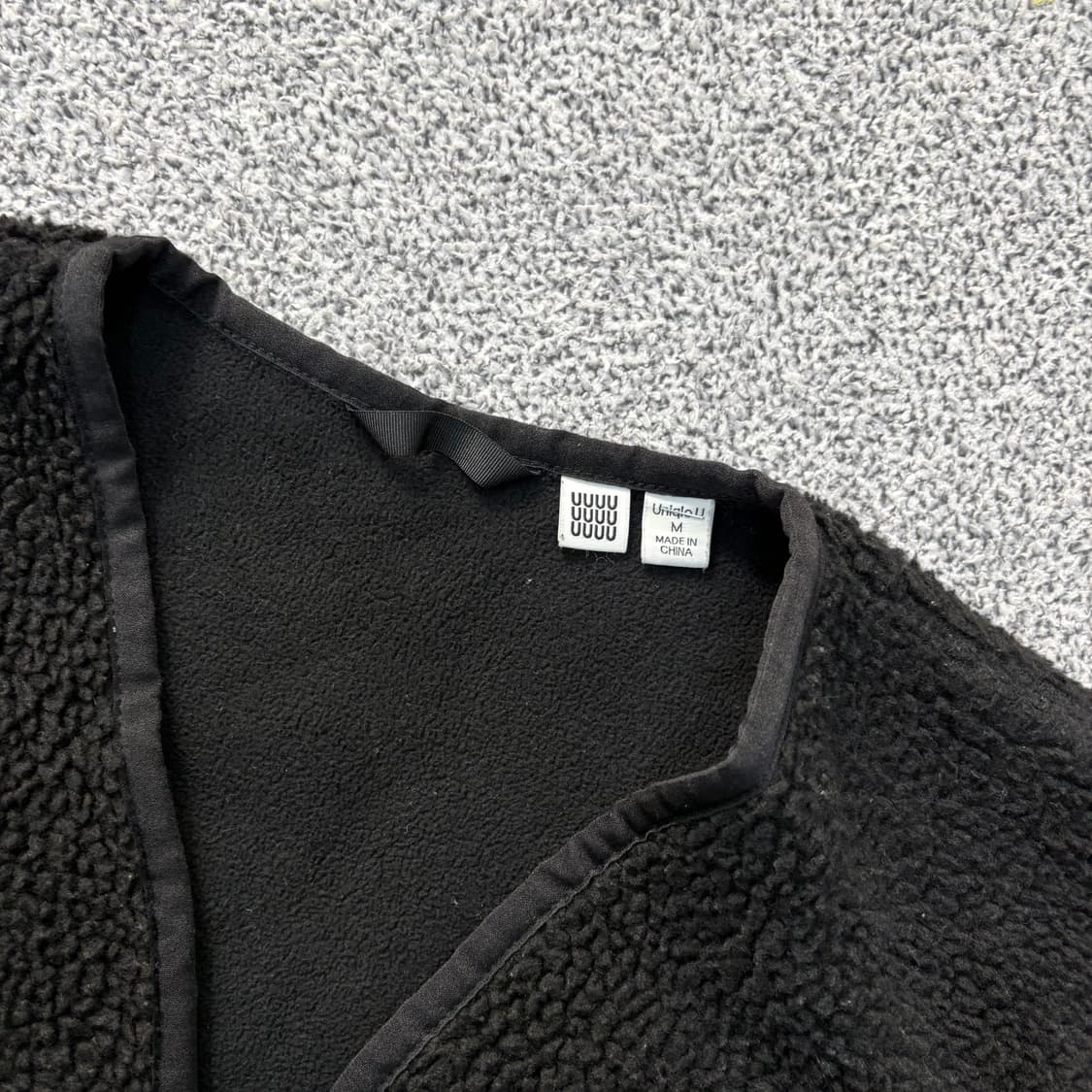 M 유니클로 보아 후리스 가디건 0317J 상품이미지2