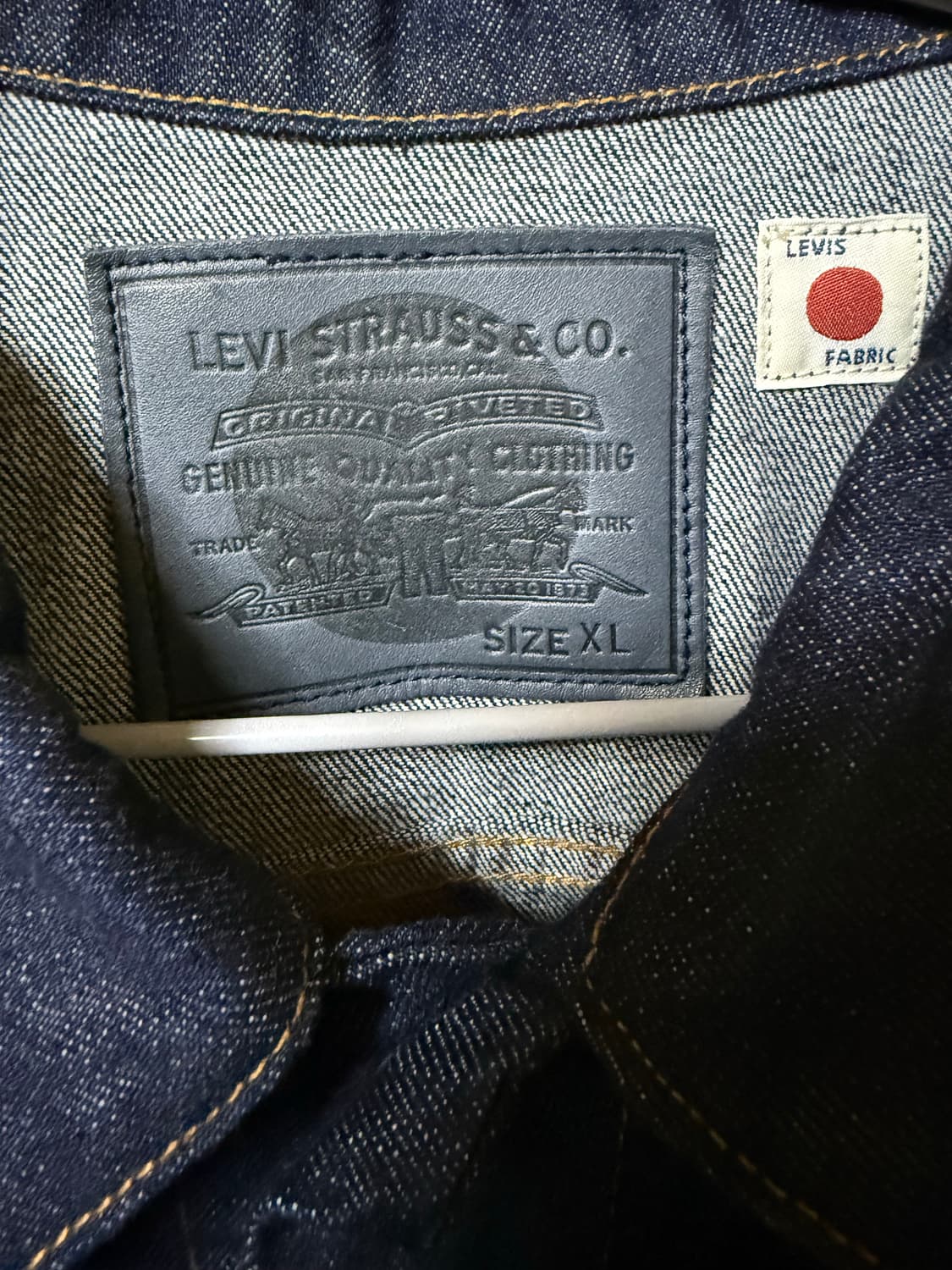 리바이스 블루탭 3세대 데님자켓 XL 판매합니다 상품이미지3