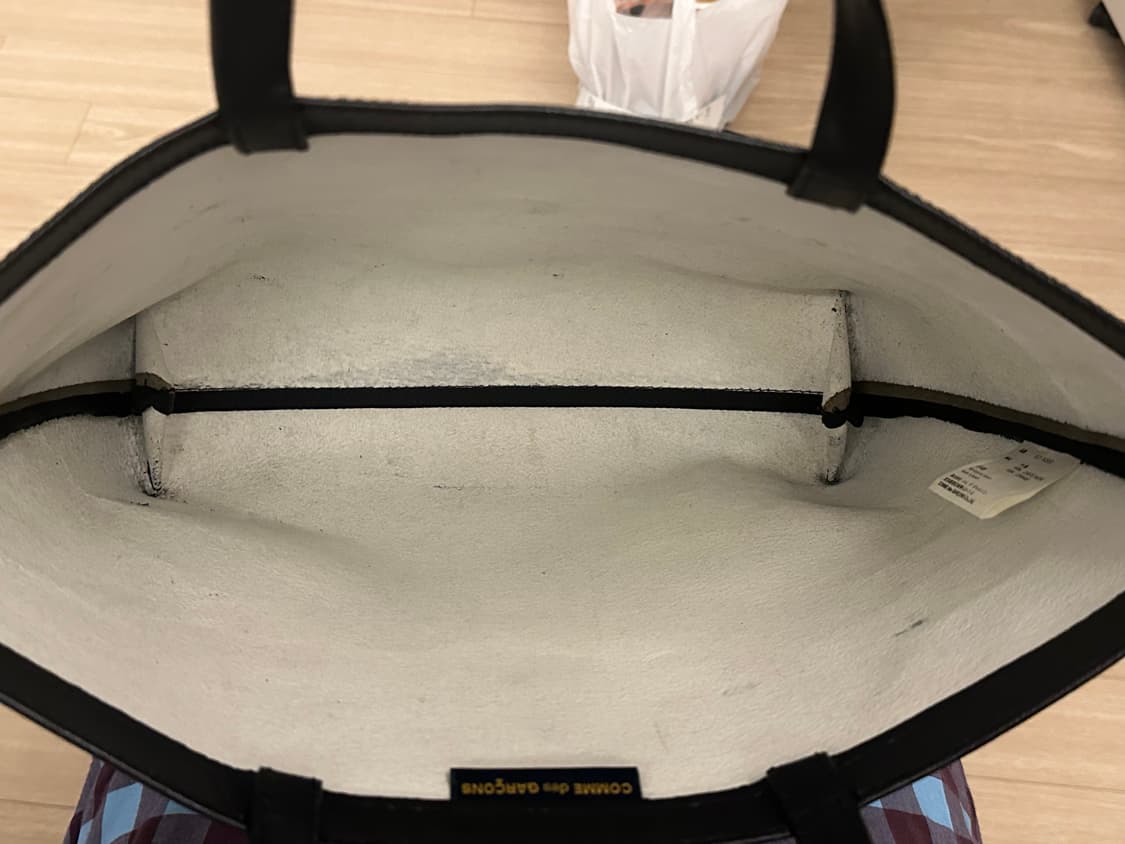 comme des garcons 레더 토트백 상품이미지4