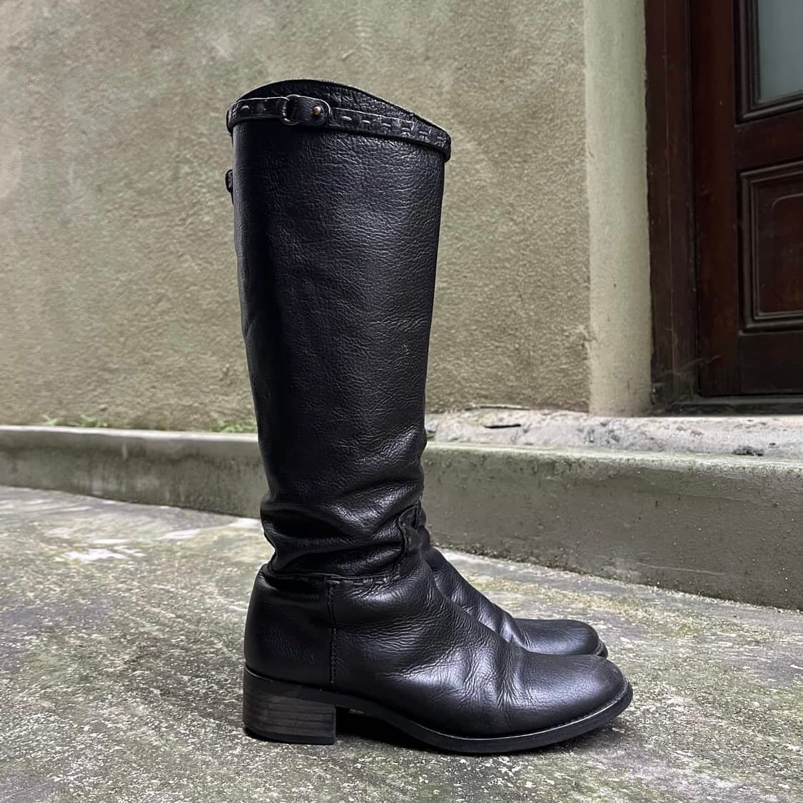 츠모리치사토 레더 롱부츠 220 상품이미지3