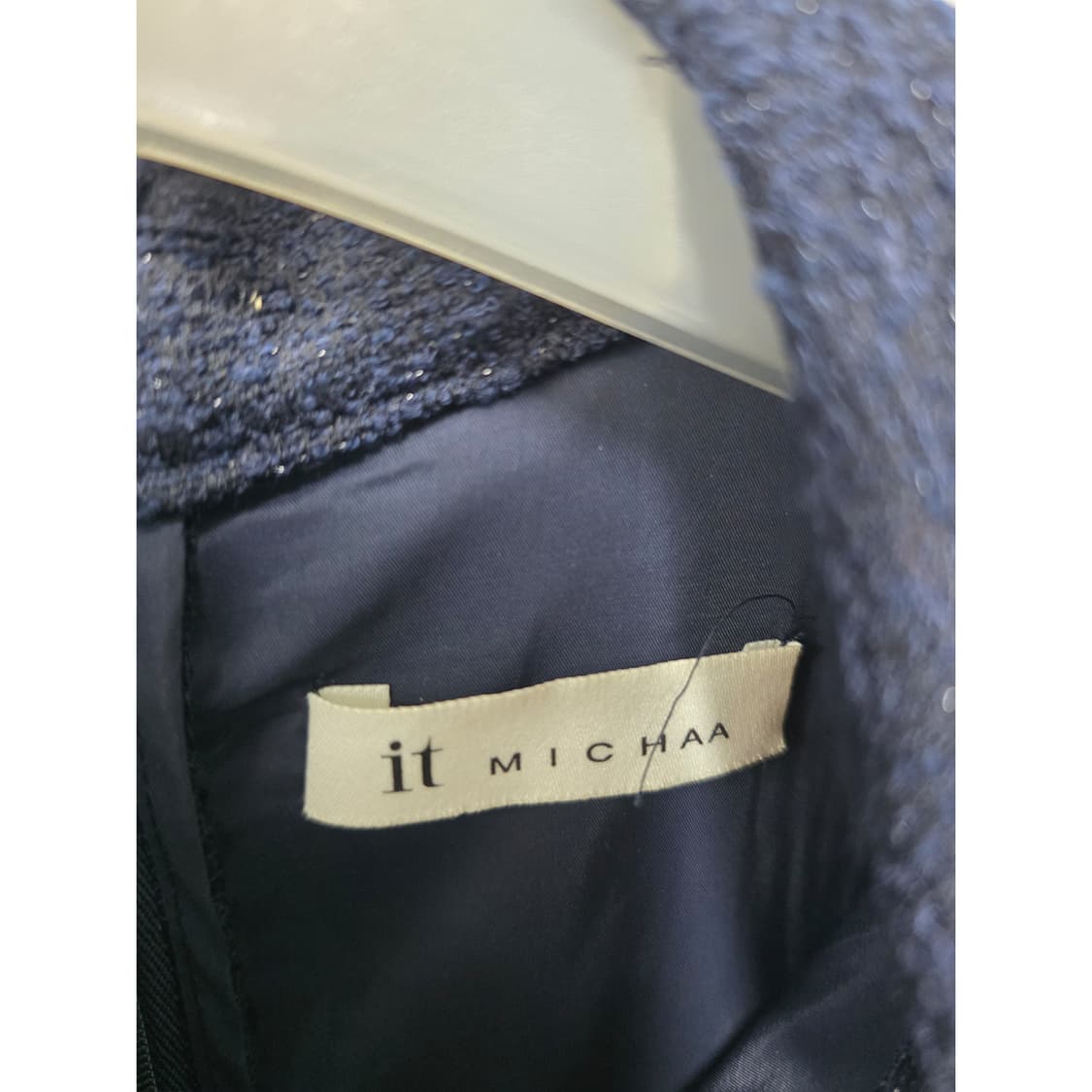 택포) S 20s 잇미샤 네이비 트위드  원피스 상품이미지2