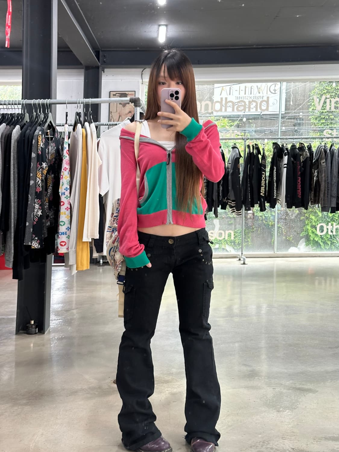 히스테릭글래머 히스걸 스타 루즈 후드집업 상품이미지5