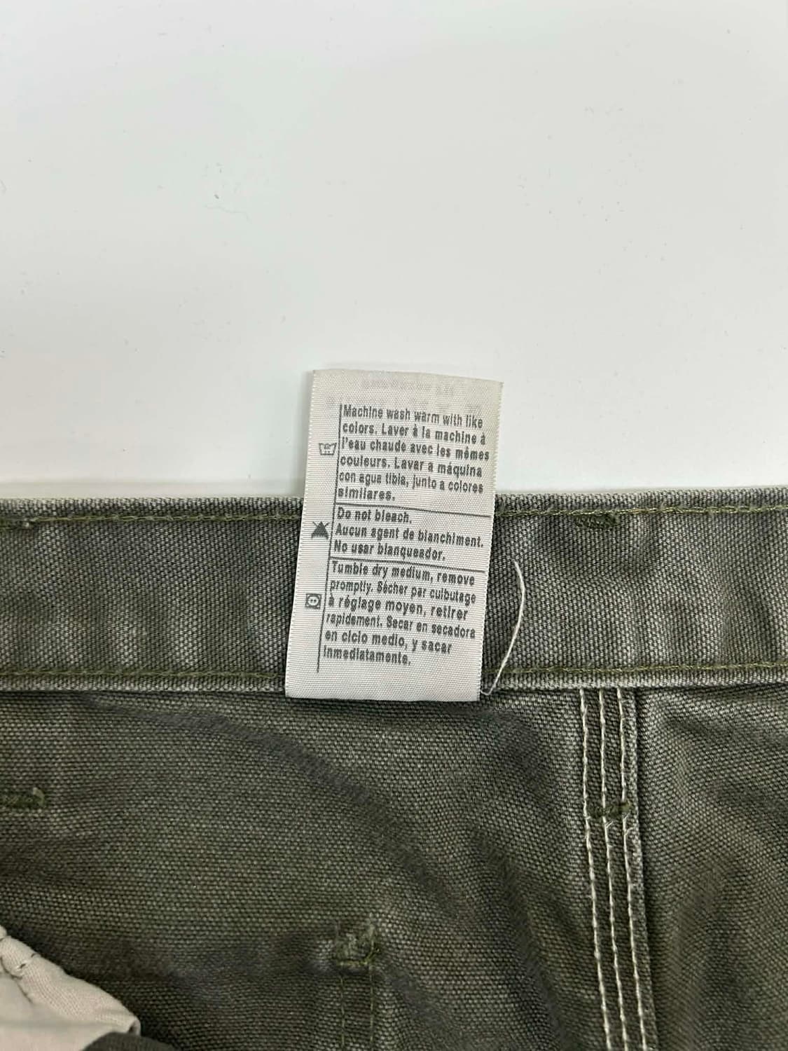 [34x30] 칼하트 덩가리 B11 카키 워크 팬츠 상품이미지5