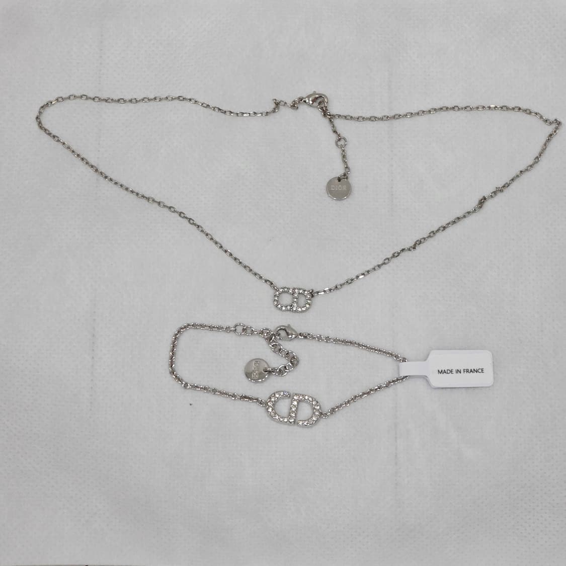 디올 은장 클레어디룬 쁘띠cd 목걸이 팔찌 세트(더스트 박스포함) 상품이미지6